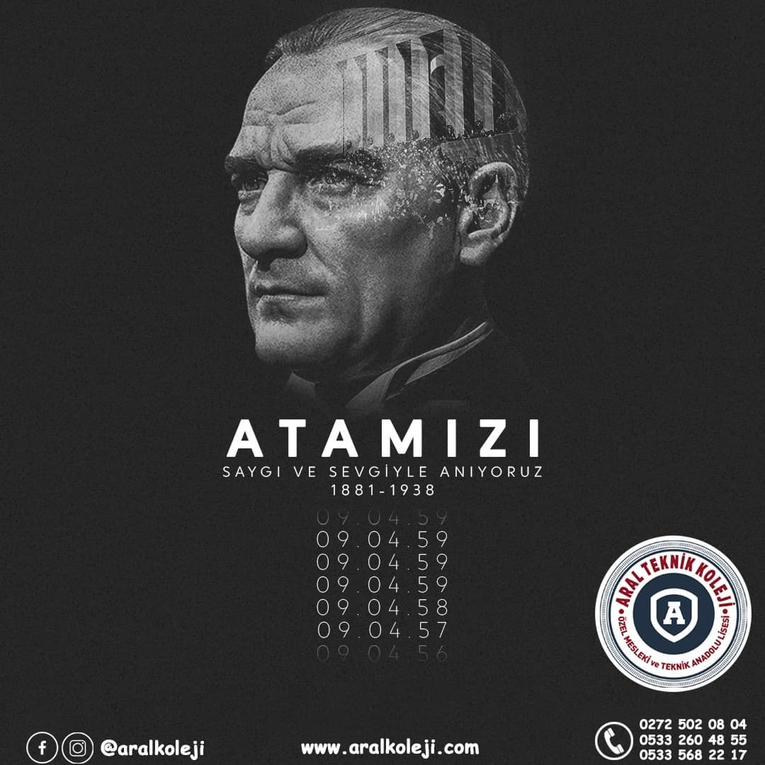 Ulu Önder Gazi Mustafa Kemal ATATÜRK' ü saygı,rahmet ve minnetle anıyoruz (Instagram paylaşımından görsel)