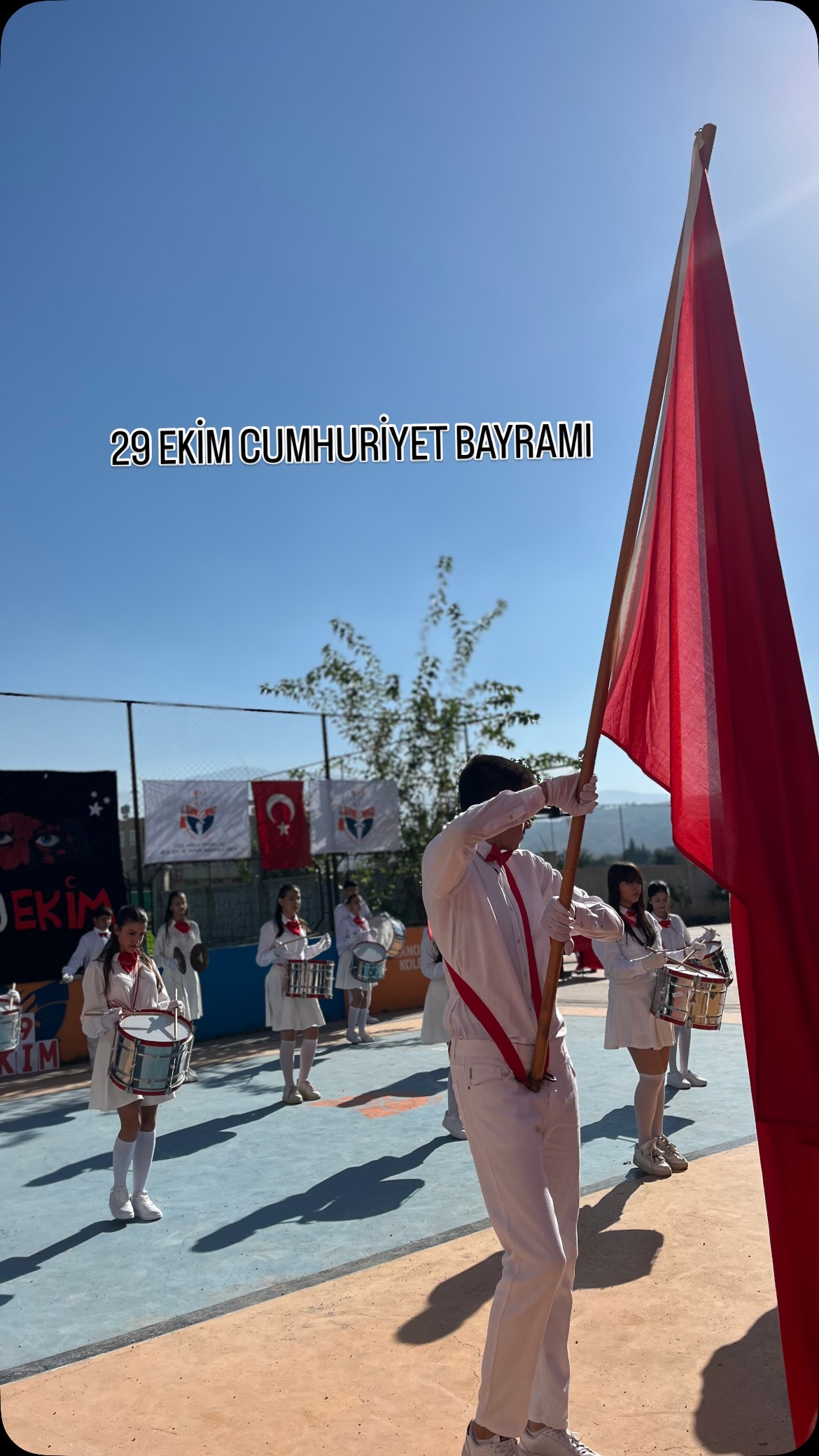 Okulumuzda 29 Ekim Cumhuriyet Bayramı coşkusunu büyük bir gururla yaşadık. (Instagram paylaşımından görsel)