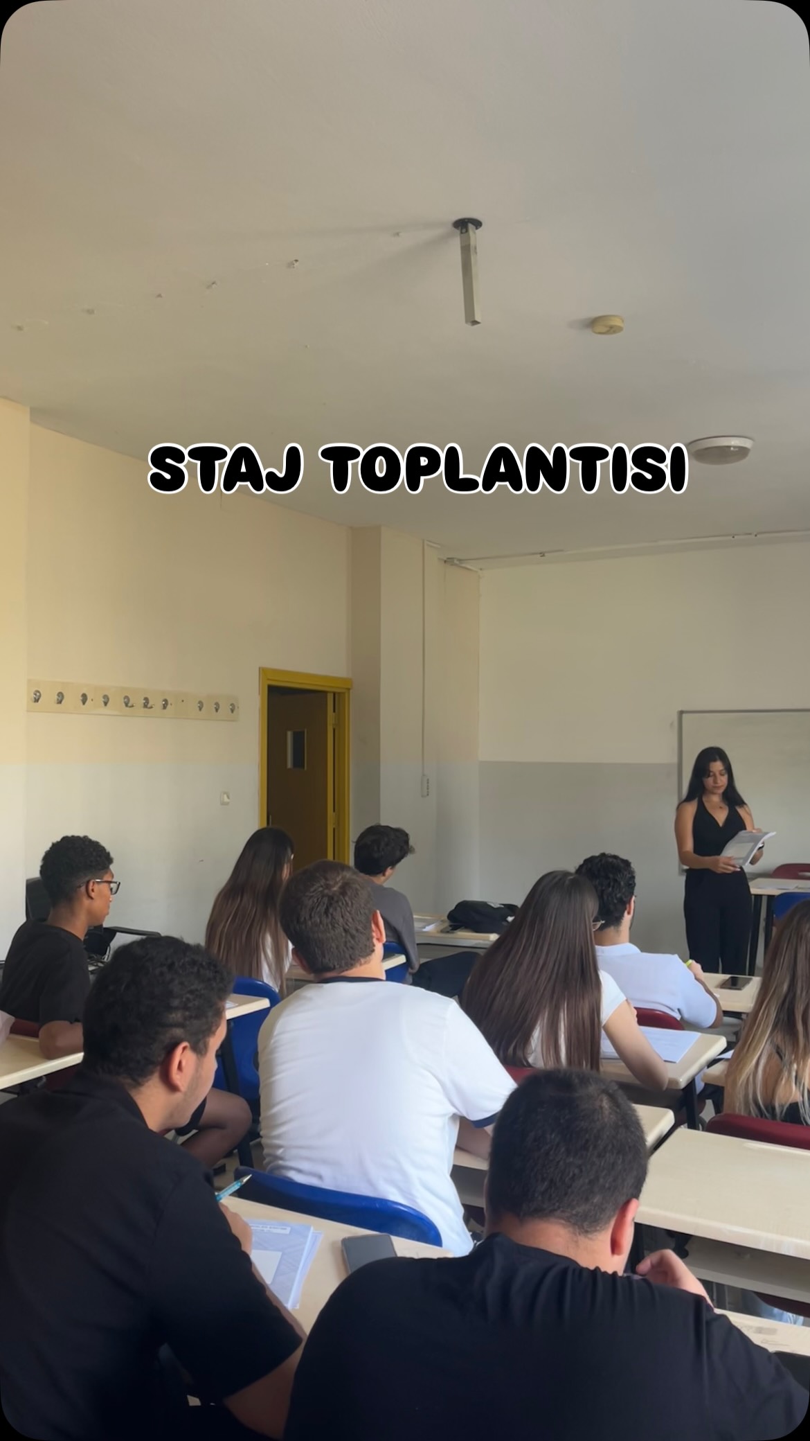 Bugün staj yapacak öğrencilerimizle gruplar halinde bir araya gelerek süreç hakkında bilgilendirme toplantılarımızı… (Instagram paylaşımından görsel)