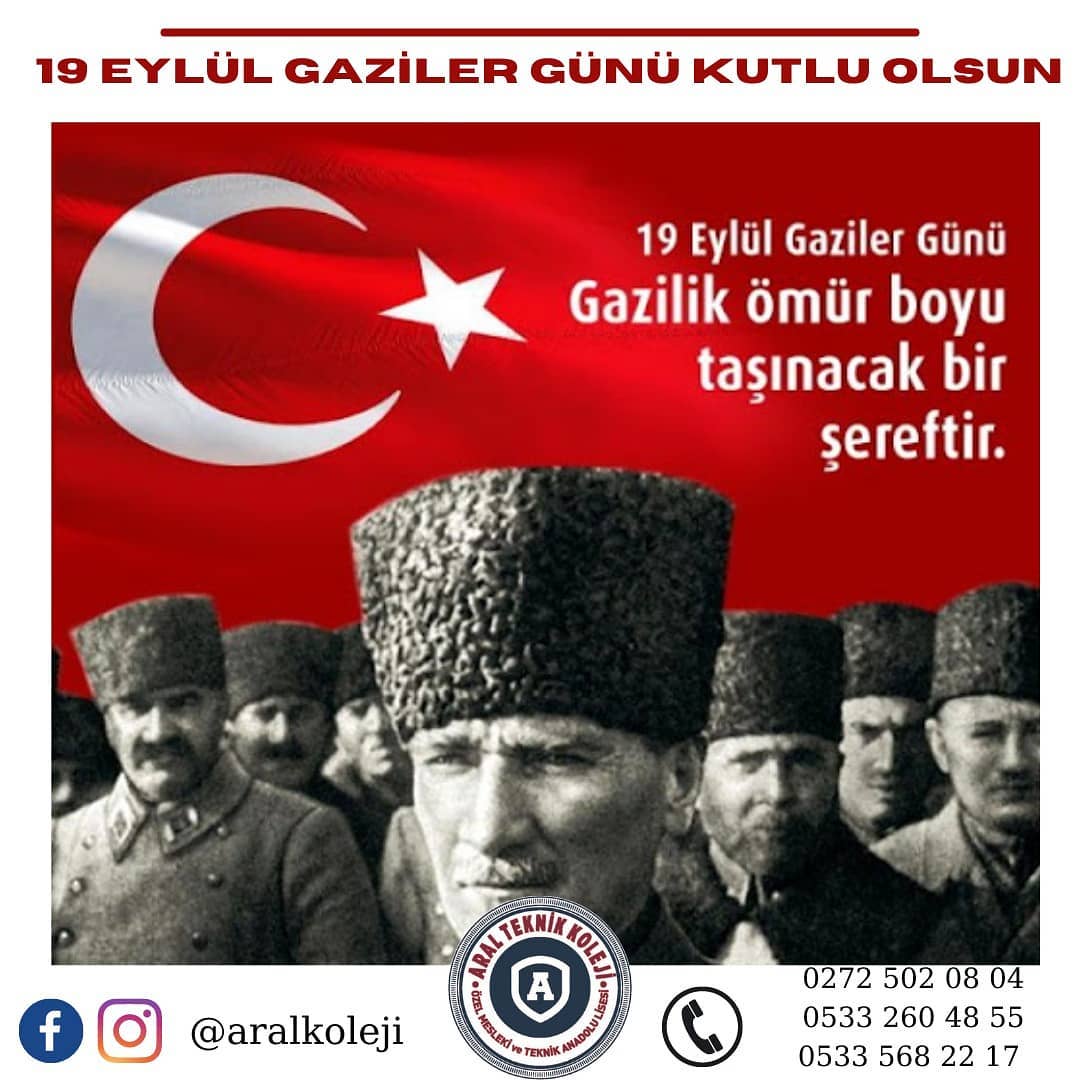 19 Eylül Gaziler Günü Kutlu Olsun. (Instagram paylaşımından görsel)