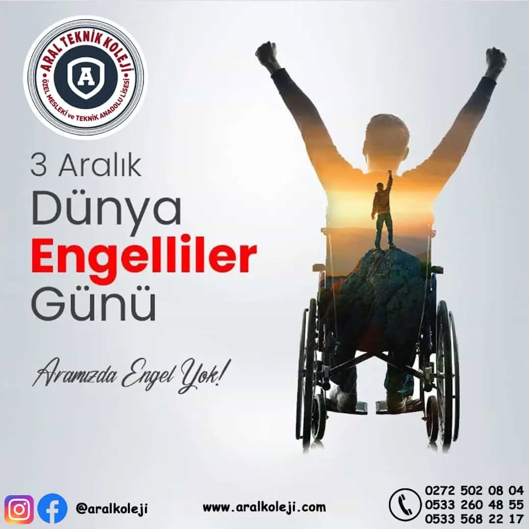 3 Aralık Dünya Engelliler günü kutlu olsun! (Instagram paylaşımından görsel)