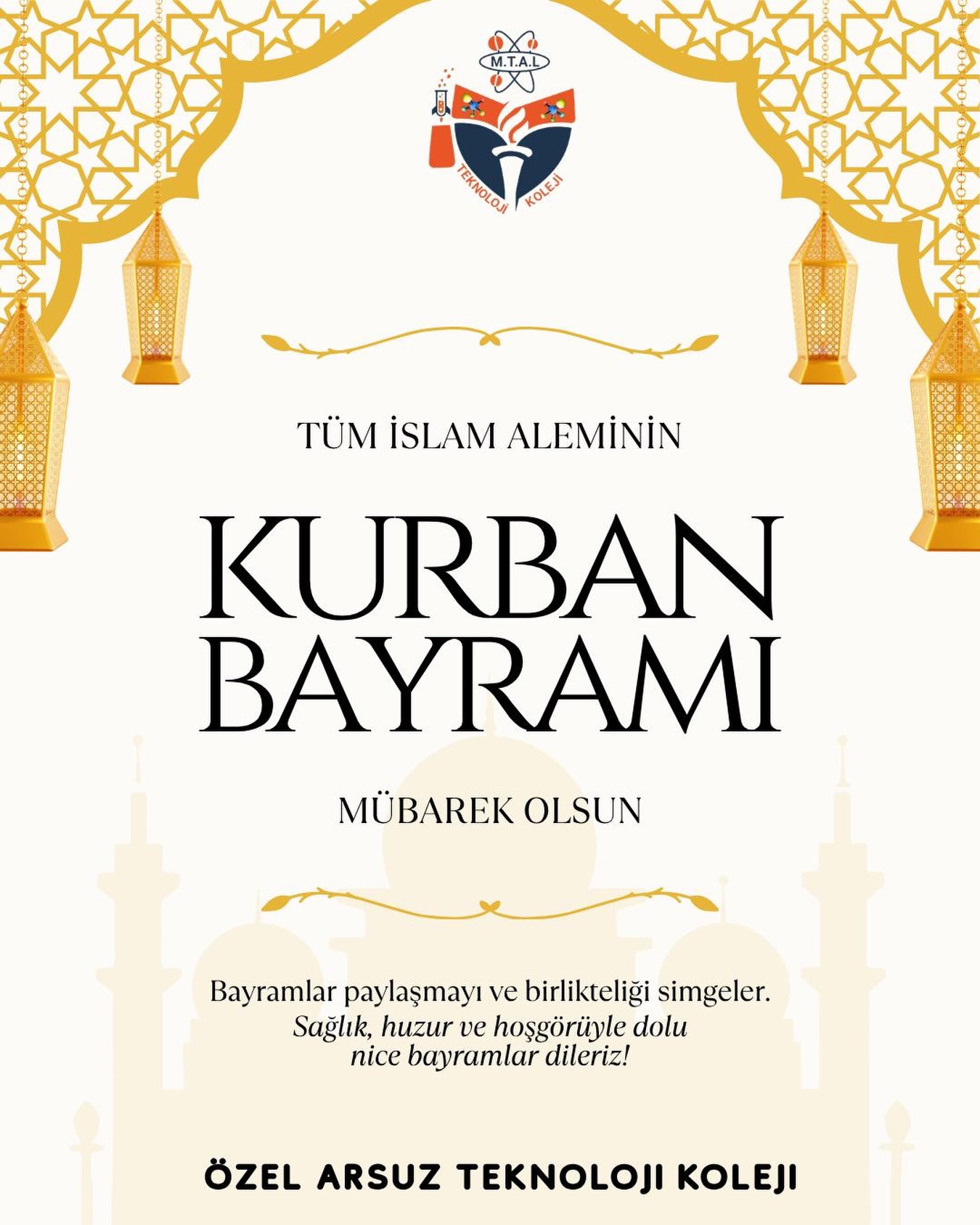 Bayramlar, sevgiyi paylaştıkça çoğalttığımız, birlik ve beraberliğimizi güçlendirdiğimiz en özel günlerdir. (Instagram paylaşımından görsel)