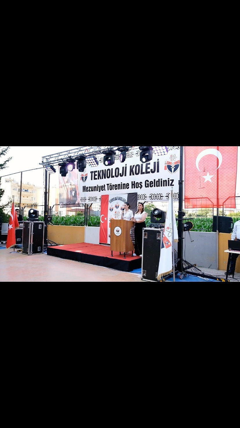 ÖZEL ARSUZ TEKNOLOJİ LİSESİ MEZUNİYET TÖRENİ… (Instagram paylaşımından görsel)