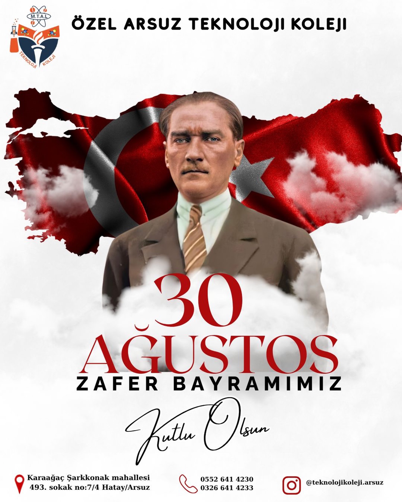 30 Ağustos Zafer Bayramımız kutlu olsun! (Instagram paylaşımından görsel)