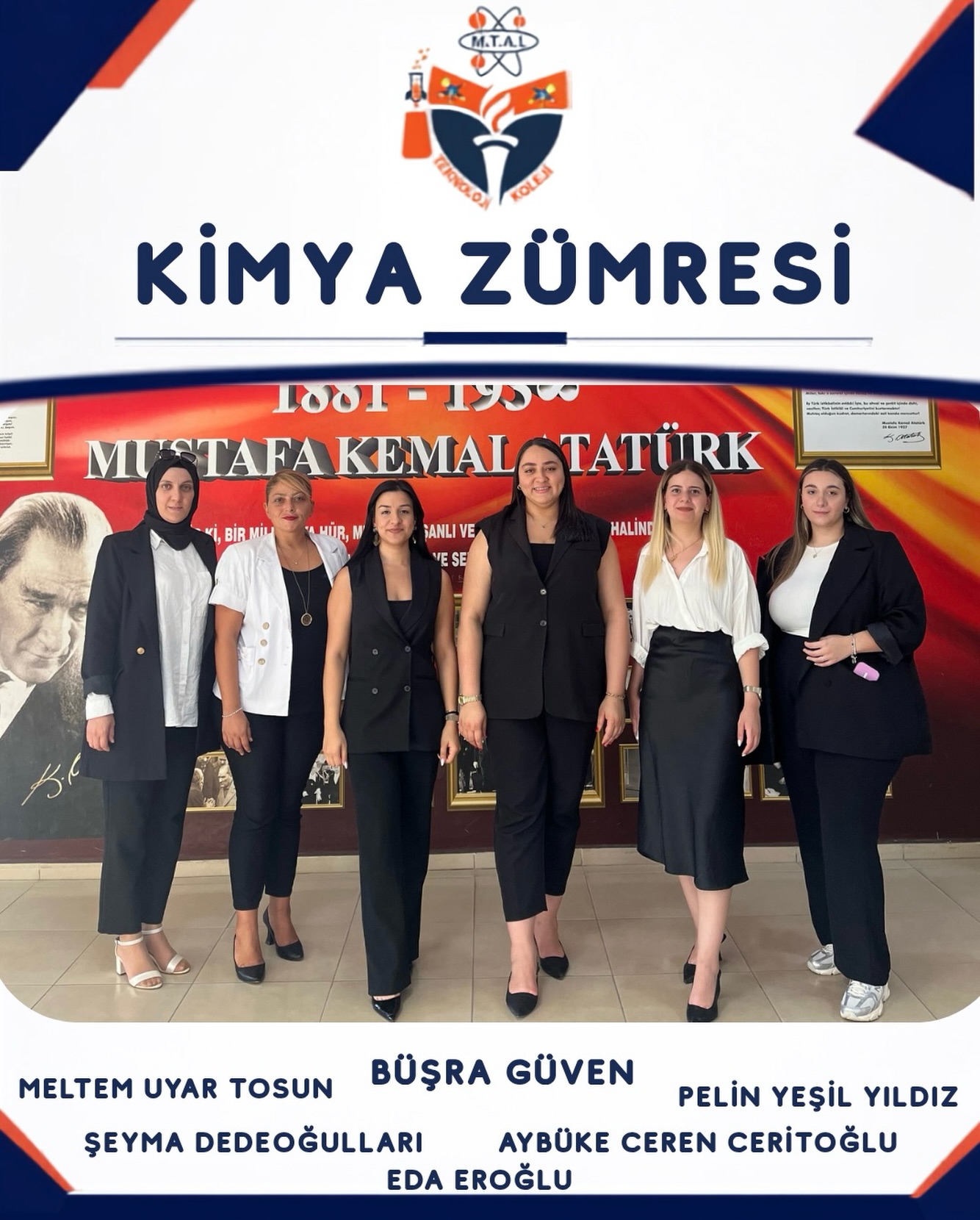 “Deneyle, gözlemle ve bilimin heyecanıyla geleceği inşa ediyoruz. Kimya zümresi olarak, öğrencilerimizin potansiyelini… (Instagram paylaşımından görsel)