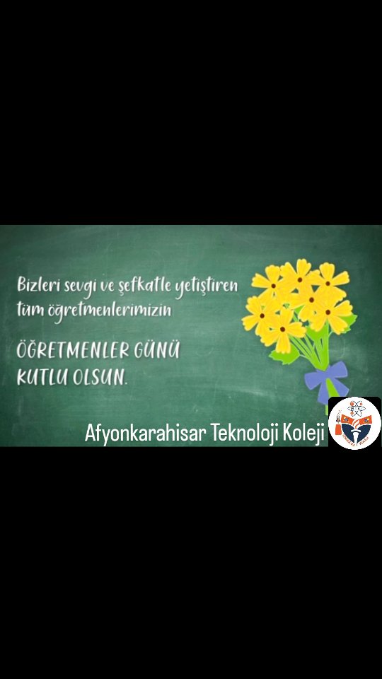 Tün öğretmenlerimizin öğretmenler günü kutlu olsun. (Instagram paylaşımından görsel)