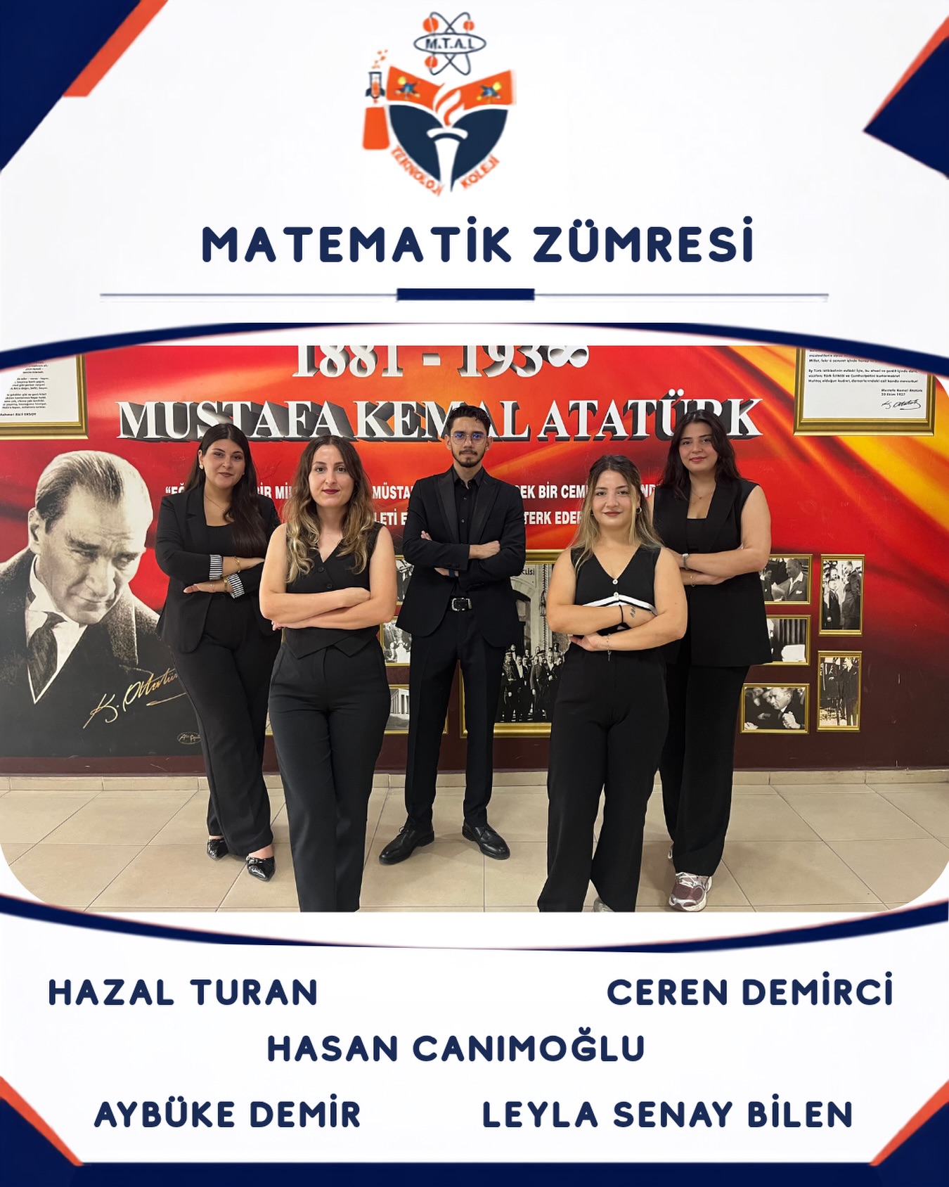 Düşünmenin, sorgulamanın ve çözüm üretmenin gücüne inanıyoruz. Matematik zümresi olarak, zorlukları fırsata dönüştüren… (Instagram paylaşımından görsel)