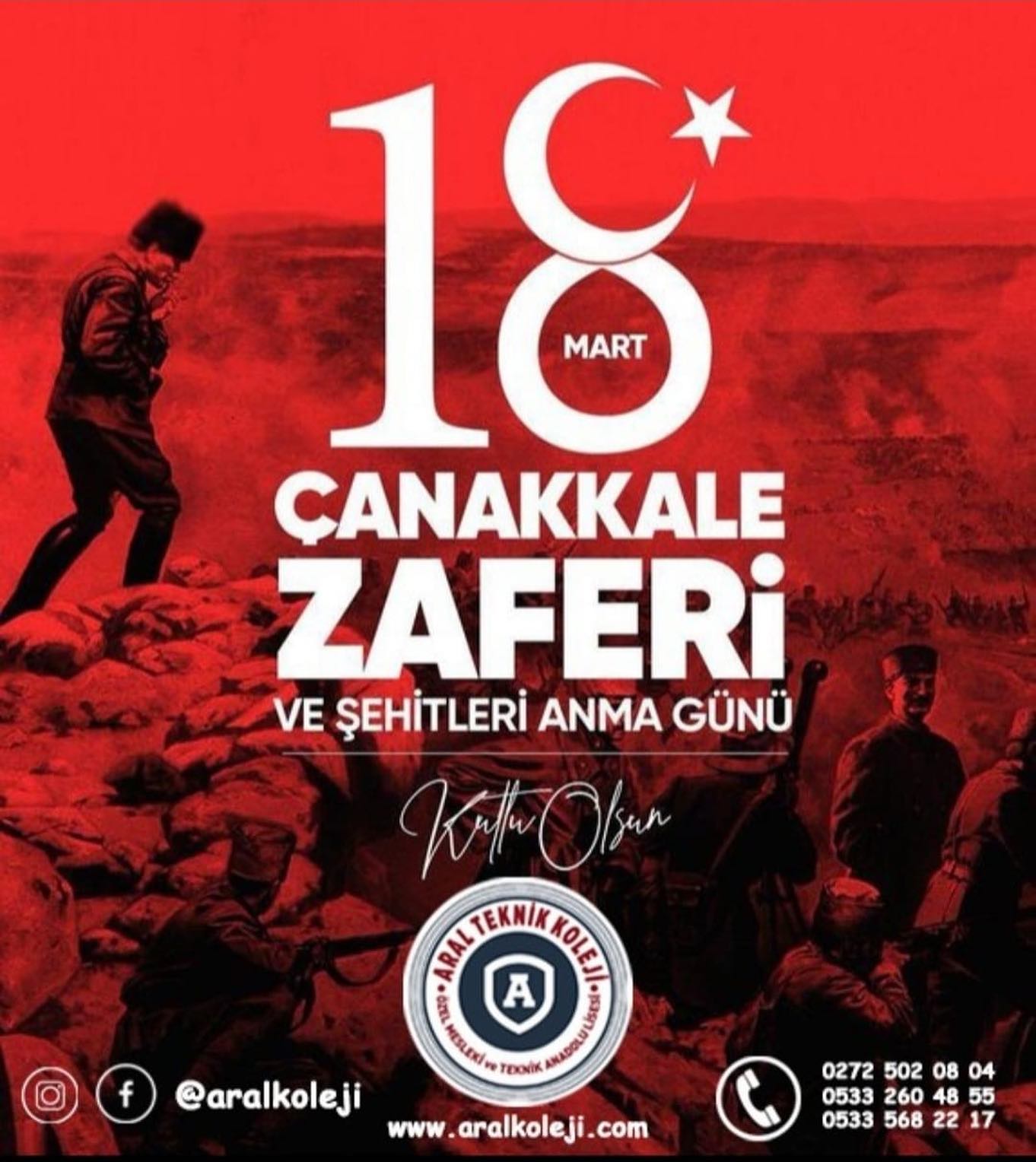 Tarihimizin en şanlı destanlarından biri olan 18 Mart Çanakkale Zaferi ve Şehitleri Anma Günü’nde, başta Mustafa Kemal… (Instagram paylaşımından görsel)