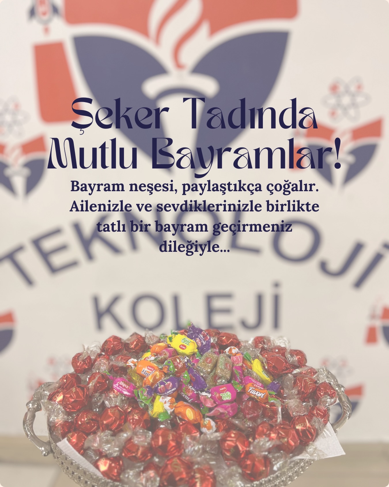 Bayramın neşesi yüzünüzden, huzuru gönlünüzden eksik olmasın. Sevdiklerinizle birlikte şeker tadında, mutlu ve… (Instagram paylaşımından görsel)