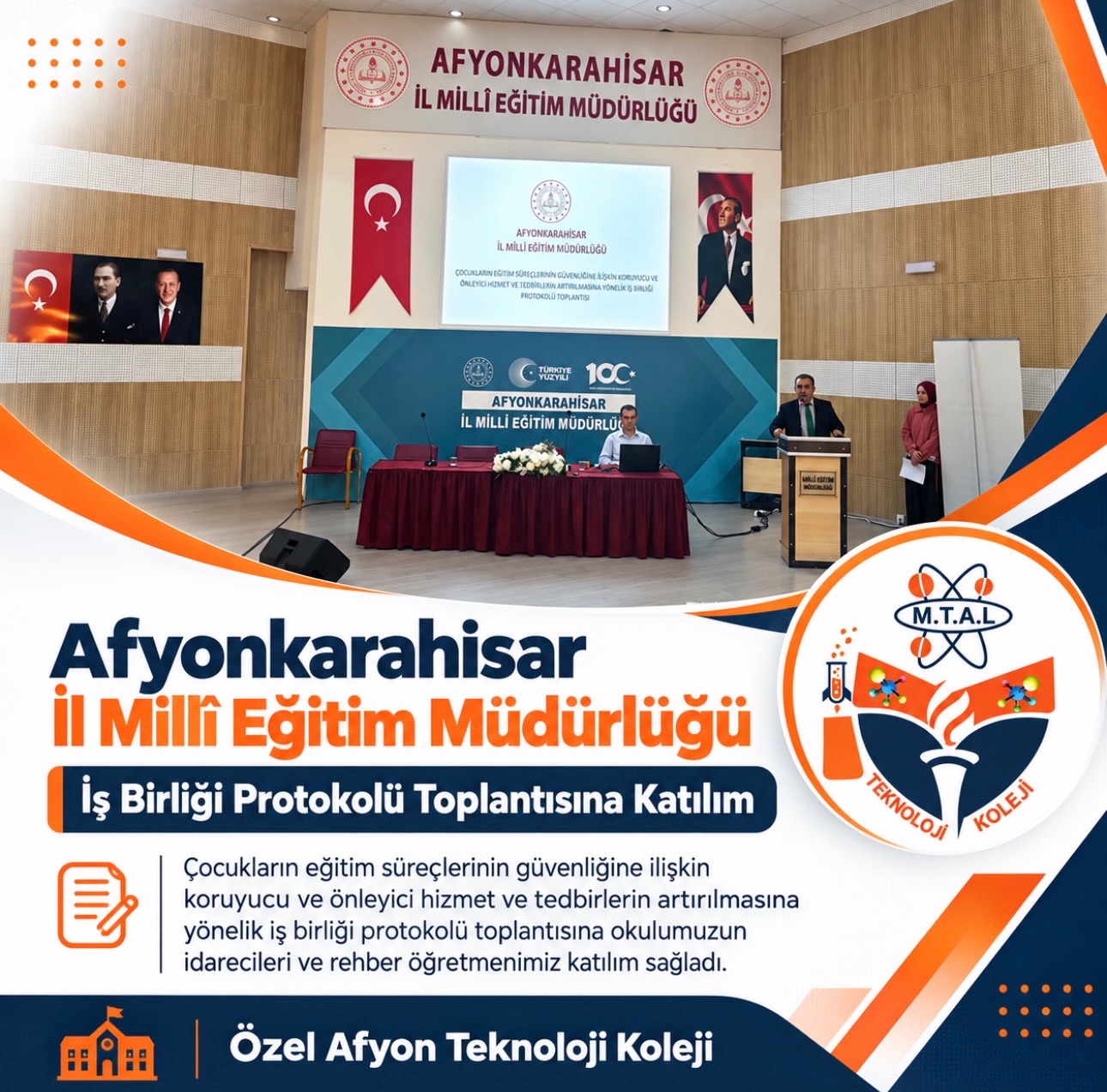 ÇOCUKLARIMIZIN GÜVENLİ GELECEĞİ İÇİN İŞ BİRLİĞİ! (Instagram paylaşımından görsel)