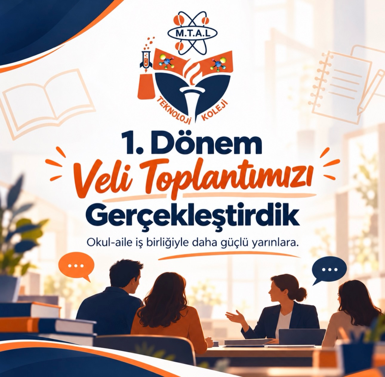 1. DÖNEM VELİ TOPLANTIMIZI GERÇEKLEŞTİRDİK! (Instagram paylaşımından görsel)