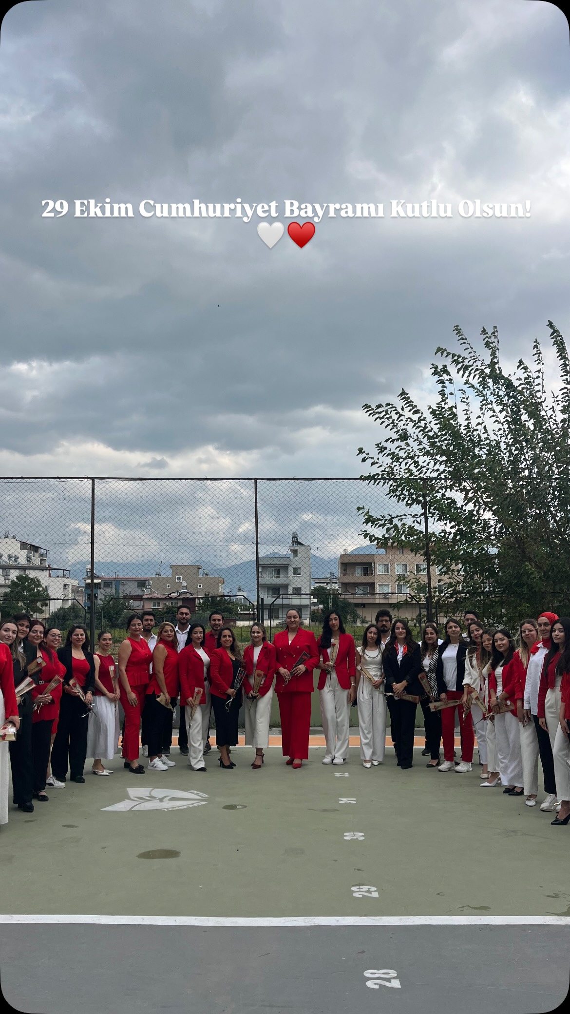 Cumhuriyetimizin 103. yıl dönümünü okulmuzda büyük bir coşku ve gururla kutladık! (Instagram paylaşımından görsel)